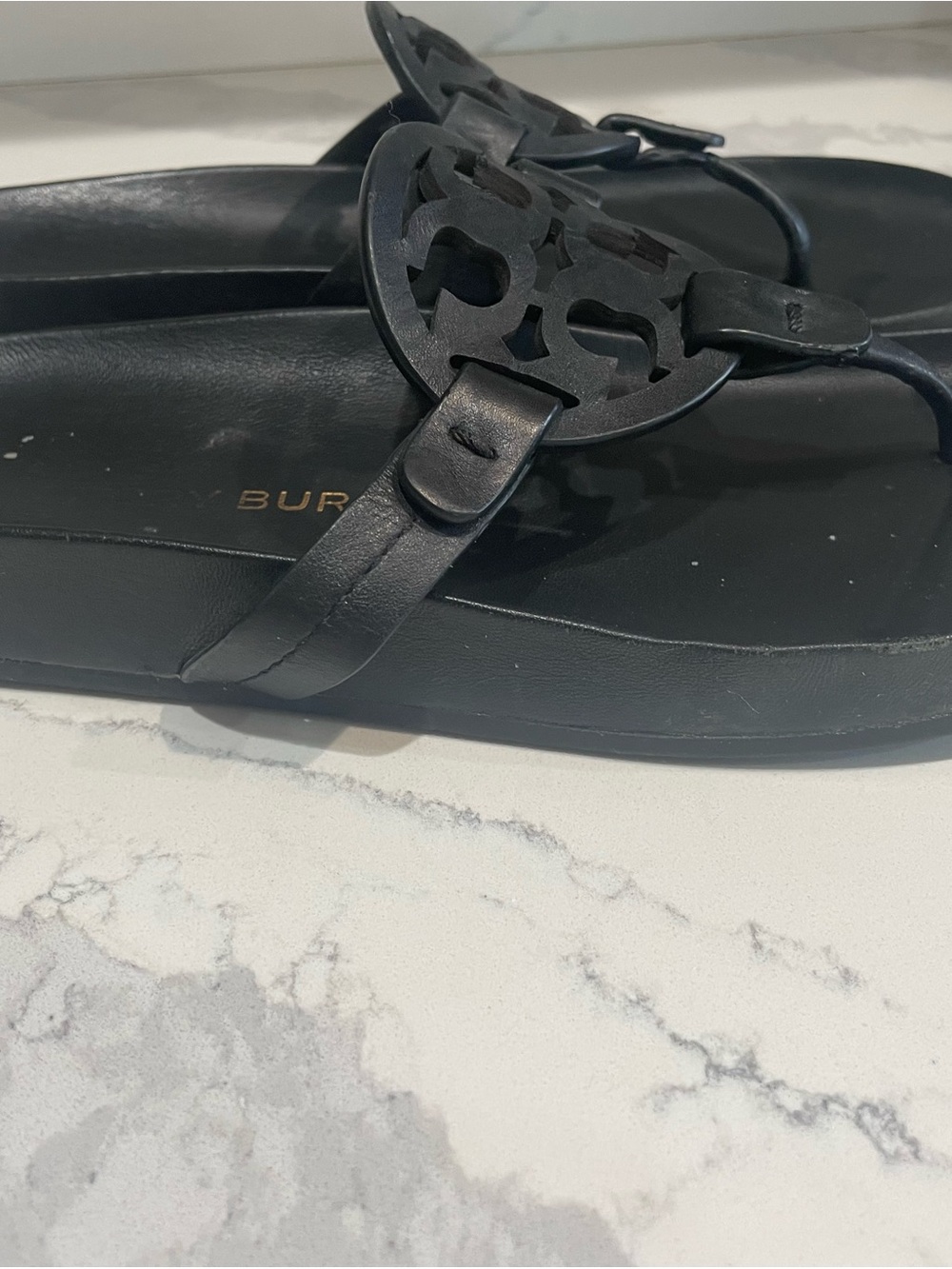 Tory Burch Black Cloud Miller Thong Sandals - Picture 4 of 10